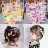 14 / 42Pcs Cartoon Baby Hair Clip Set Flower Fruit Baby Girl Barrettes Bangs Hairpins Kids Hair Accessories