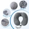 Frozio Inflatable U-Shaped Travel Neck Pillow with Washable Cover Direct from Japan