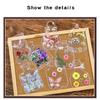 20PCS DIY PET Stickers Transparent DIY Book Marks High Quality Homemade Plant Specimens  Students