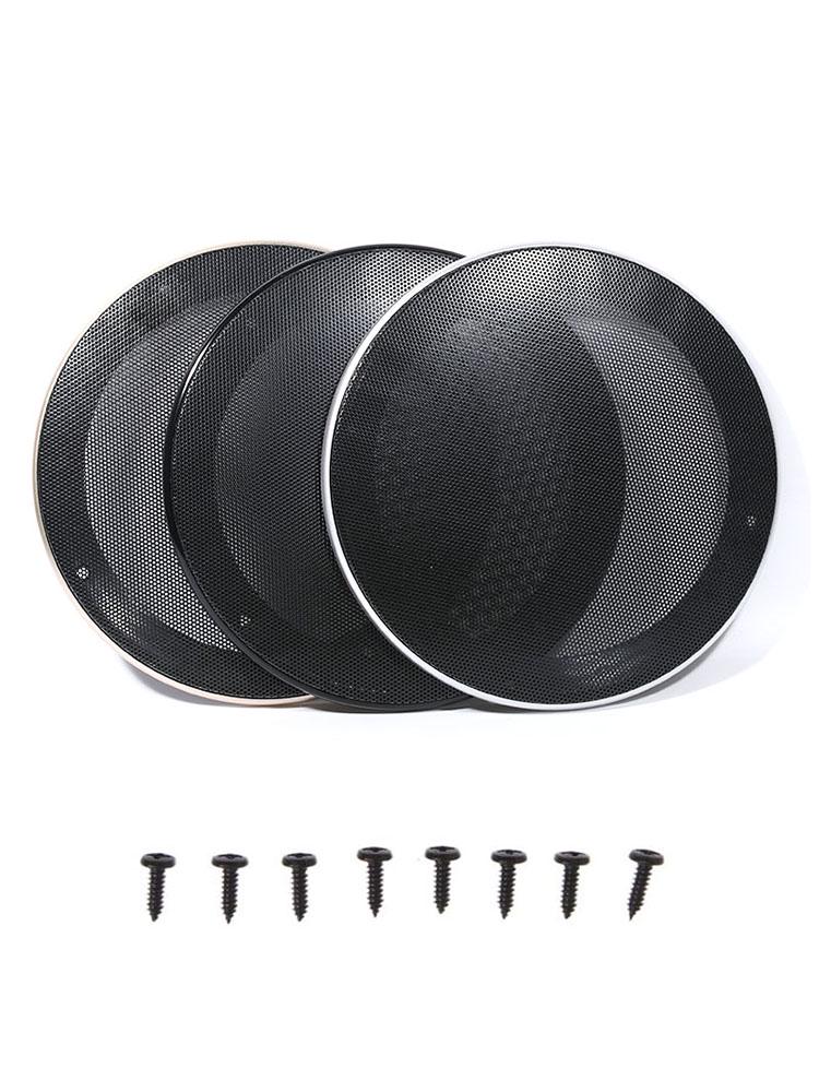 16# Multi-Size Speaker Horn Grille: 4-10 Inch Decorative Ring & Dust Cover with Metal Mesh