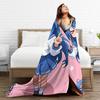 Konata izumi L-Lucky S-Star Blankets Quality Warm Soft  Throw Blanket Winter Plane Travel Couch Bed Pattern Bedspread