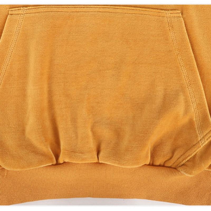 New Balance Velour Long Hoodie Yellow