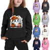 Kids' Hooded Sweatshirt with Halloween Print for Festive Wear