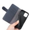 For iPhone 12 Phone Cases Genuine Split Leather Wallet Mobile Cover Stand