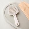 Cat Ear Self Cleaning Hair Brush for Women, Vented Hair Styling Brush for Faster Blow Drying, Detachable Curved Hair Detangler Brush
