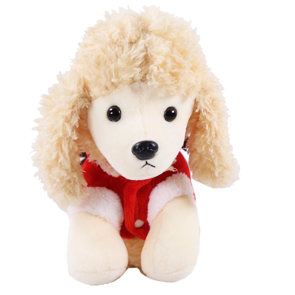 Christmas Pet Dog Costume Santa Reindeer Hooded Coat Soft Fleece Puppy Clothes Holiday Party Outfit for Small Dogs