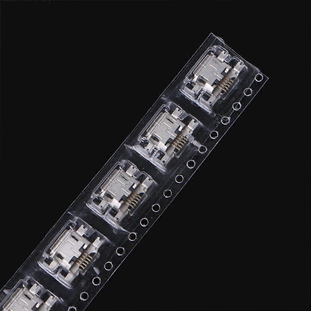 10 Pcs Micro USB Type B 5 Pin Female Socket Connector For Tablet Phone Charging