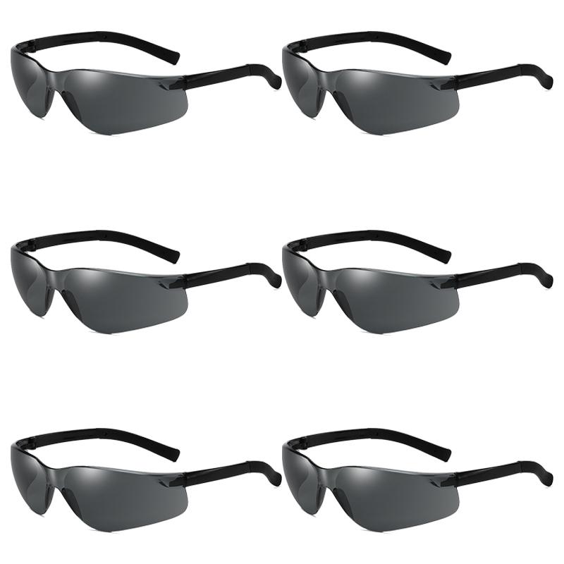 KAMMPT 6 Pairs Rimless Sunglasses Set Men Women Round Wrapped Trendy Outdoor Sports Sun Glasses