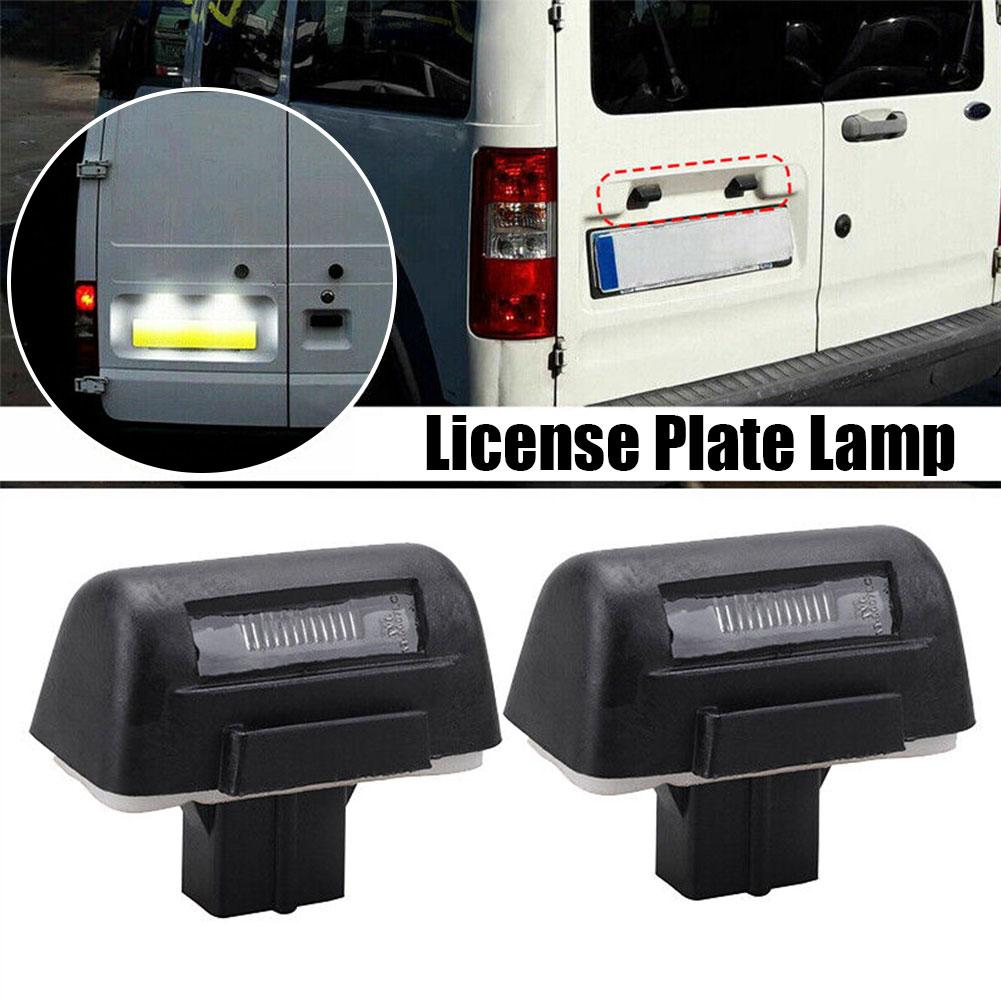 2Pc LED License plate lamp Rear Number Plate Lamp For Ford Transit MK6 MK7 1985-2013 For Ford Transit Connect 2002-2013