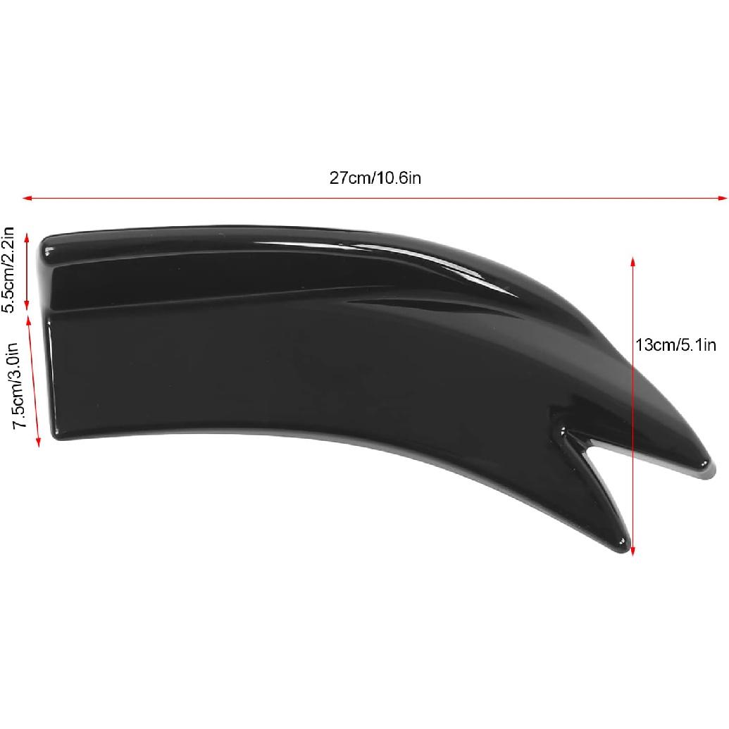 

Acouto Universal Rear Bumper Lip Diffuser Splitter Spoiler, Easy to Install, Material, Bright Black, Car, Fits Front and Rear Corners