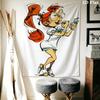 Gaston Lagaffe Animal Wall Tapestry Aesthetic Wall Hanging Printed Fabric Blanket Decorative Tapestries for Bedroom Living Room Home Decor
