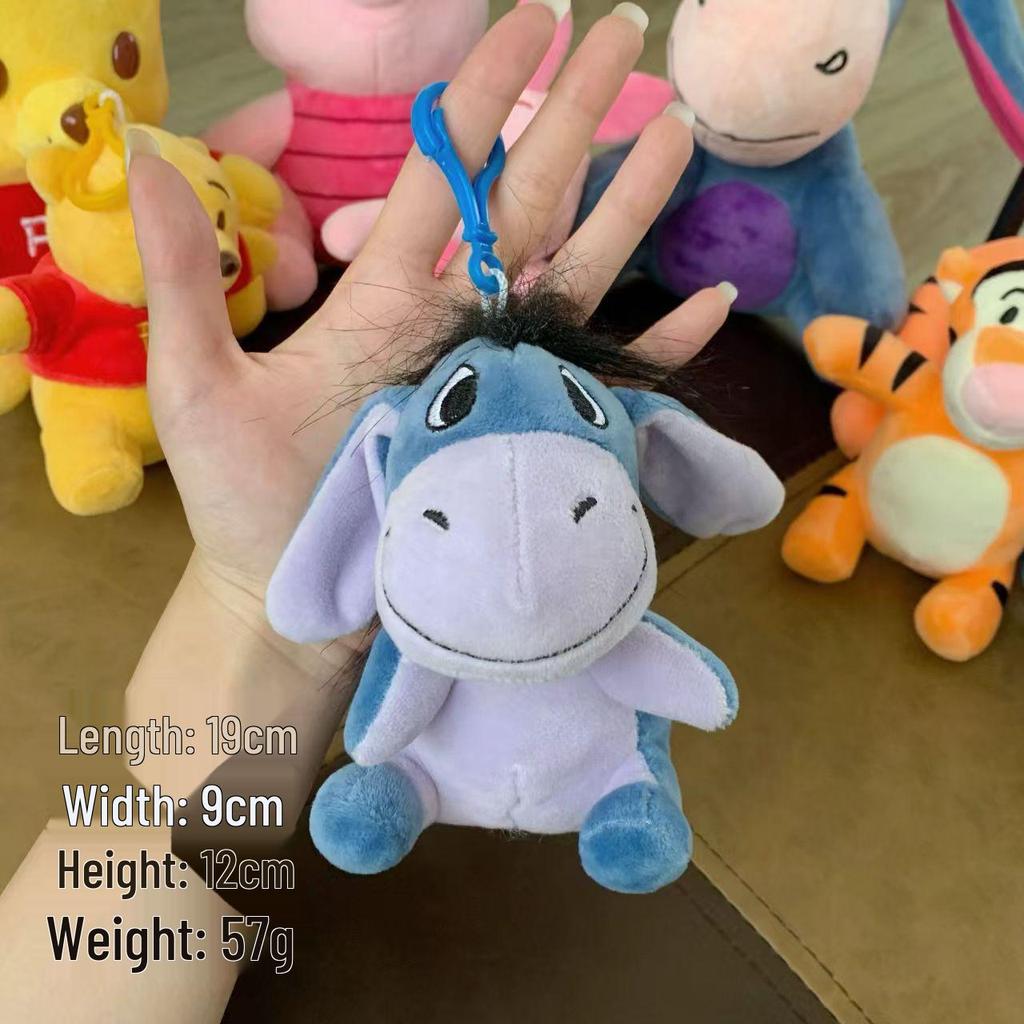 Winnie the Pooh & Friends Plush Toy Keychain: Tigger, Stitch, Angel Bag Charm