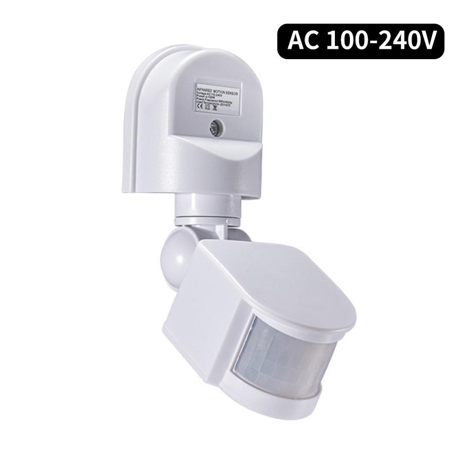 Motion Sensor 220V 110V 12V Switch Automatic Infrared Human Body Induction Detector 180° Rotating Outdoor Light Switch