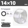 Transparent PU Air Hose for Compressors: Sizes 3-22mm