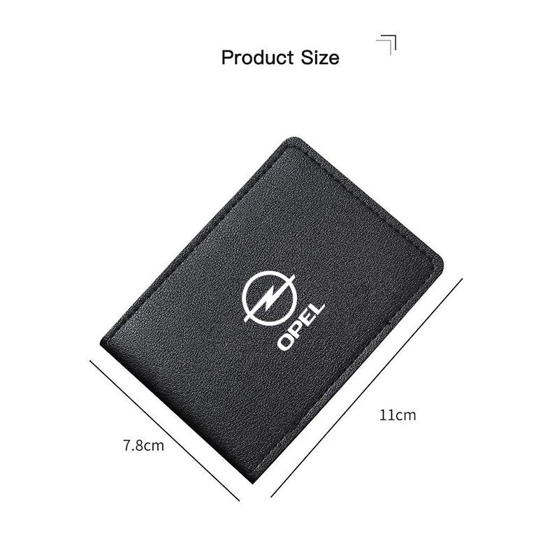 Ultra-Thin Car Driver License Bag ID Card Leather Cover For Opel Astra Grandland Corsa Mokka Frontera Insignia Zafira Vivaro