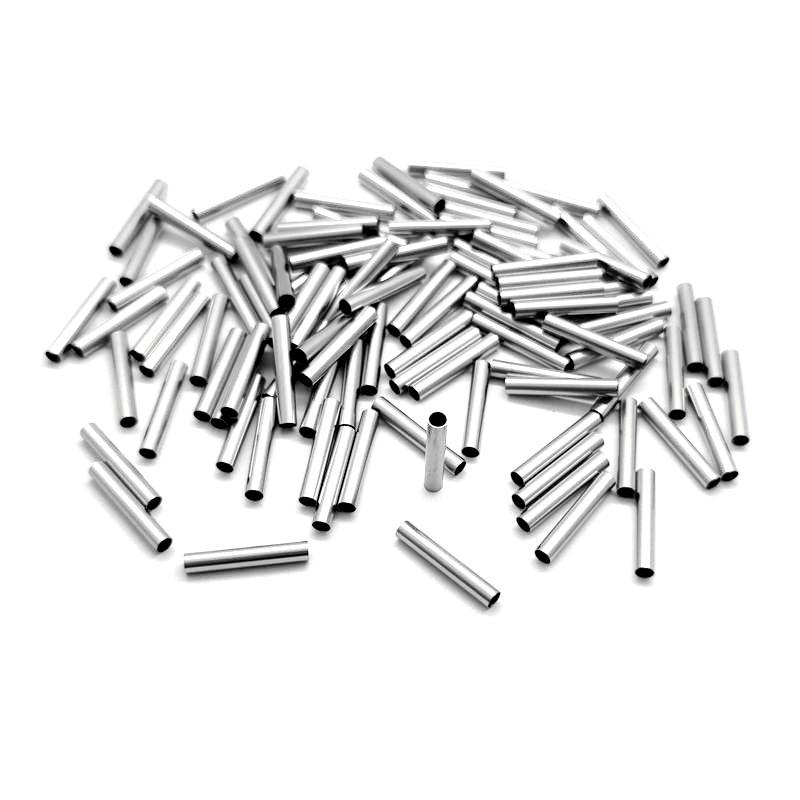 Stainless Steel Pass-through Tube Bracelet Connector Simple Handmade Hollow Designer Tube Necklace Beading DIY Jewelry Findings