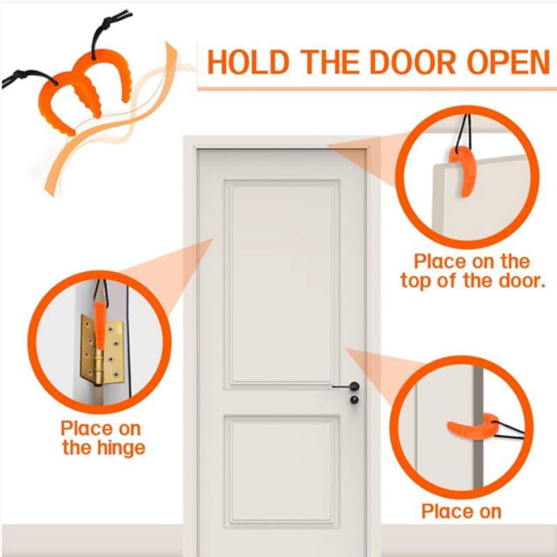 Home Safety Door Clamp With Plastic Cshape For Childproofing And Preventing Door Pinch Injuries