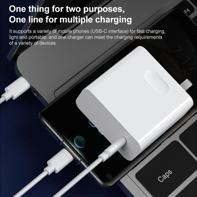 For Huawei MateBook Laptop Fast Charging Cable 65W Dual Type-C Interface Charging Data Cable Length:1.5m