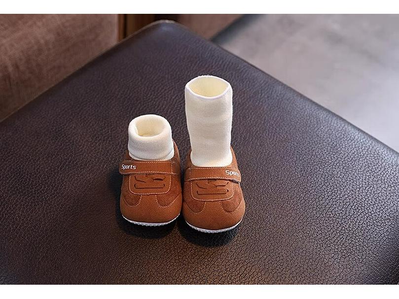 Soft Sole Non-Slip Baby Shoes/Socks for 0-12 Months - Suitable for Boys & Girls In Spring/Autumn