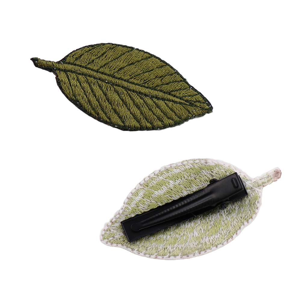 Holder Gift Kids Side Clip Headdress Korean Style Women's Hairpin Leaf Hair Clip Knitted Barrette