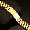 Personalized Men Bracelet Stainles Steel In Gold Color Custom Text TO MY SON Mens Accessories
