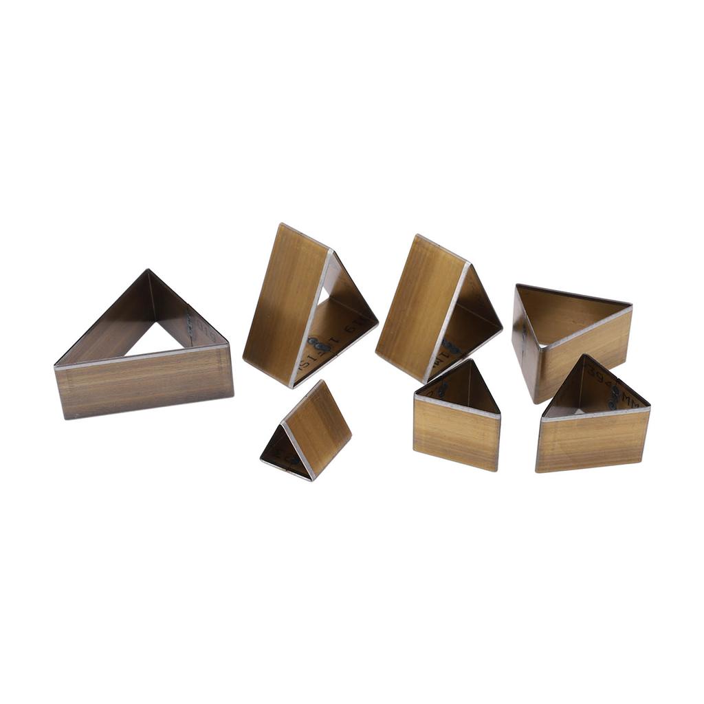 7Pcs Leather Die Cutter Hollow Punching Mold Triangular Different Sizes DIY Leather Cutting Mold