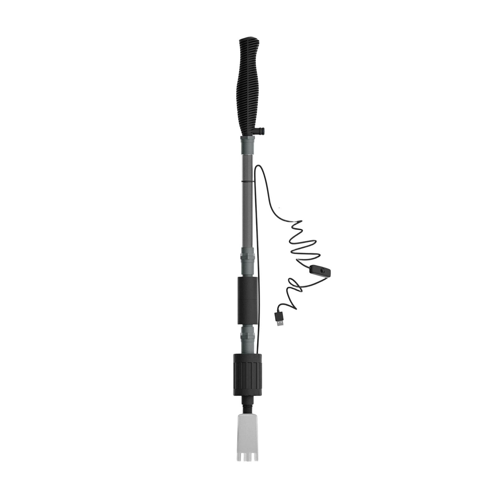 

Electric Aquarium Gravel Cleaner Automatic Fish Tank Vacuum Cleaner Submersible Water Pump Sand Washer with Adjustable Suction and USB Power Supply One Size