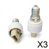 6xCeramic E14 to G9 Adapter Converter for Home Fixtures, Heat Resistant up 100°C with 5A Rated