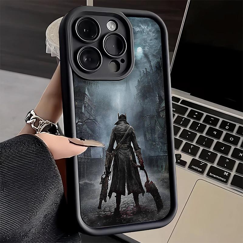 Phone Case for iPhone 17 Air 16E 15 16 Pro Max B-Bloodborne Game Cover 14 Plus 13 12 Mini Soft Shell Silicone Fundas