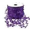 Polyester Leaf Lace for DIY Clothing, Jewelry, Wreath, and Rattan Bag Decorations