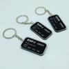 Keychain with Personality Words Pendant Bag Charms Key Chain Metal Rings Keyfob Hanging