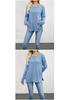 2026 European & American Women's Solid Color Knit Pullover - Autumn/Winter Loose Fit, Round Neck Sweater.