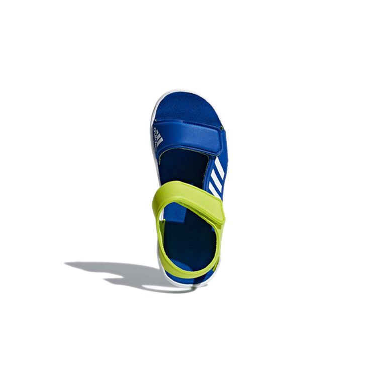 Adidas Swim K Space Leather Comfortable Durable Sandals Kids Sandals White Green Blue DB1784