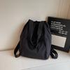 Schoolbag Fashion Drawstring Backpack Women's 1011 Spring New Simple Handheld Shoulder Bag Large Capacity Travel Backpack