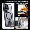 For Samsung Galaxy S26 Ultra Magnetic Case Kickstand TPU + Acrylic Phone Cover