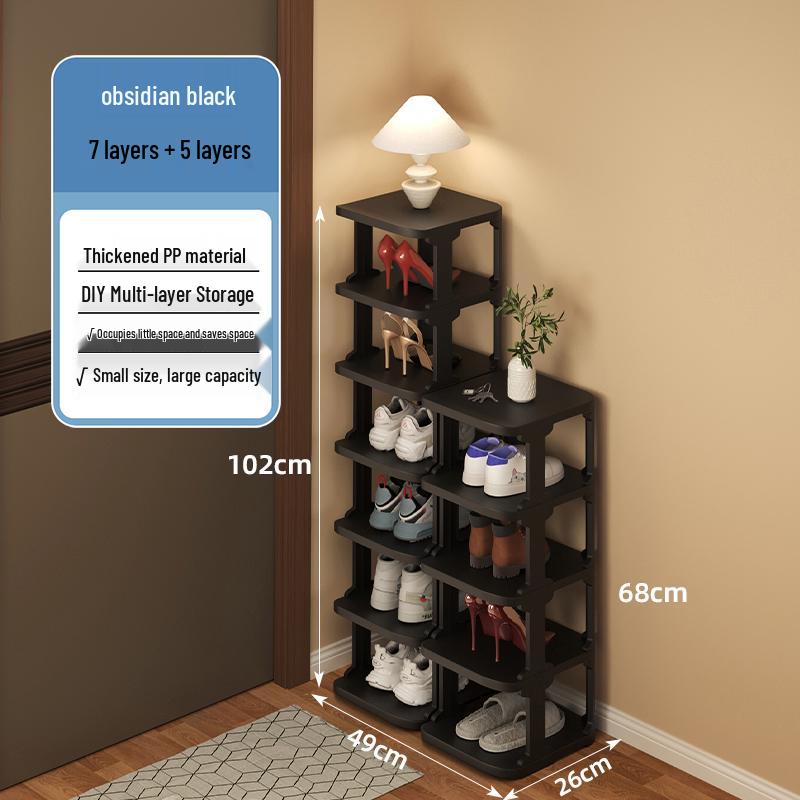 Multi-layer Shoe Rack for Narrow Entrances - Compact Indoor Storage for Dorms & Rental Homes