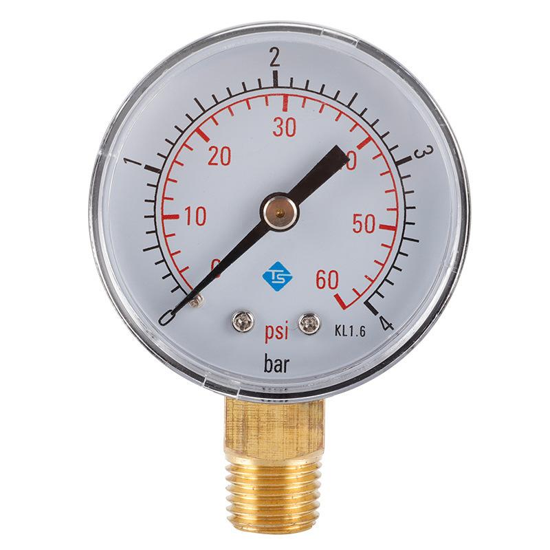 Pressure gauge Ts-50-4bar hydraulic pressure gauge high precision gas pressure gauge vacuum negative pressure gauge