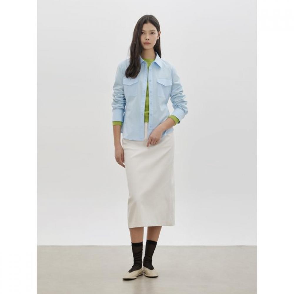 Cc Collect Belted Long H Line Skirt C261msd003