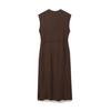 European & American Retro Knitted Sleeveless Long Dress with Women's Fashion Waist Belt - Autumn Collection