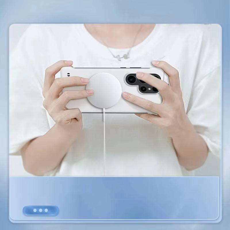 Ultra Thin Hard PC Magnetic Phone Case For Magsafe Samsung Galaxy S24 S23 S22 S21 S20 FE Plus Matte Frameless Plastic Cover