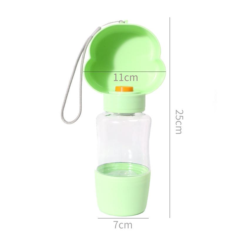 New Pet Water Bottle Portable Pet Accompanying Cup Dog Travel Water Bottle Drinking Food Bowl 2 In 1