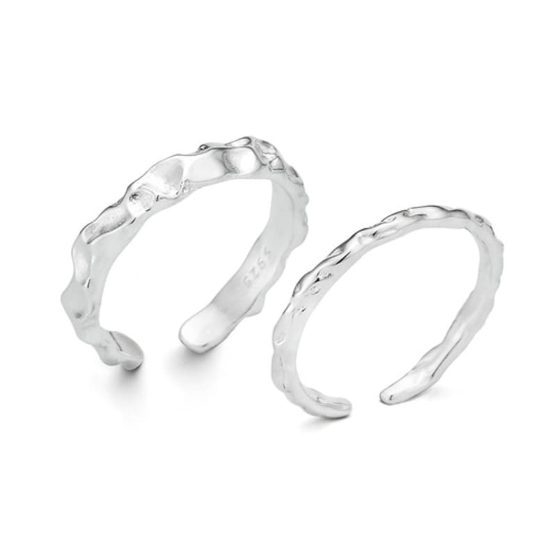 enuff (silver 925) Cracker textured ring