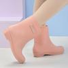 Fashion Medium Tube Non-slip Waterproof Shoes Rain Shoes Rain Boots Water Boots Thermal Cover Shoes Female Adult Long Tube