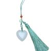 Tianshan Jade Heart-Shaped Phone Charm for Men, Women, and Couples