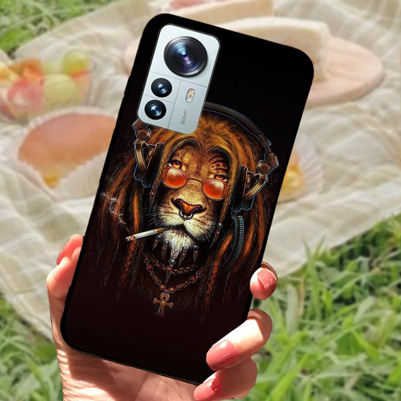 For Xiaomi Mi 12 Case 12X 12S Soft Silicone Cartoon Painted Phone Cover For Xiaomi 12 Pro Case 12S PRO Shockproof Coques Bumper