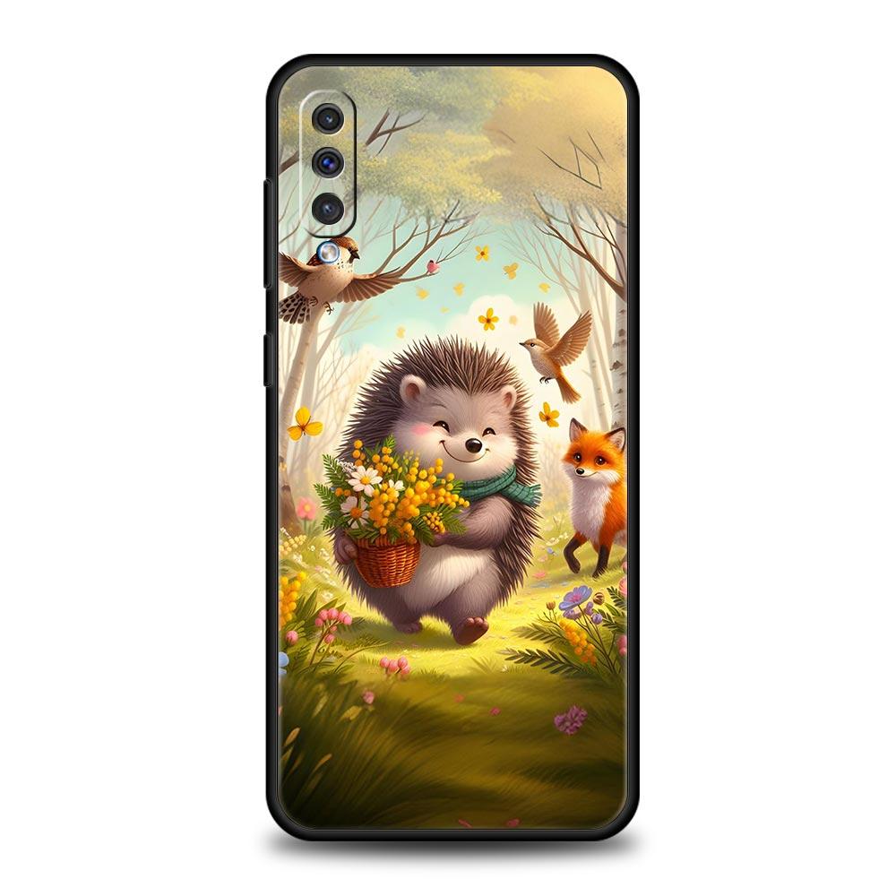 

Чехол для телефона с дизайном ежика для Samsung Galaxy A56 A36 A26 A34 A17 A16 A06 A14 A12 A54 A72 A70 A24 A22 A20e A52 A50 A40 A32 Samsung A26