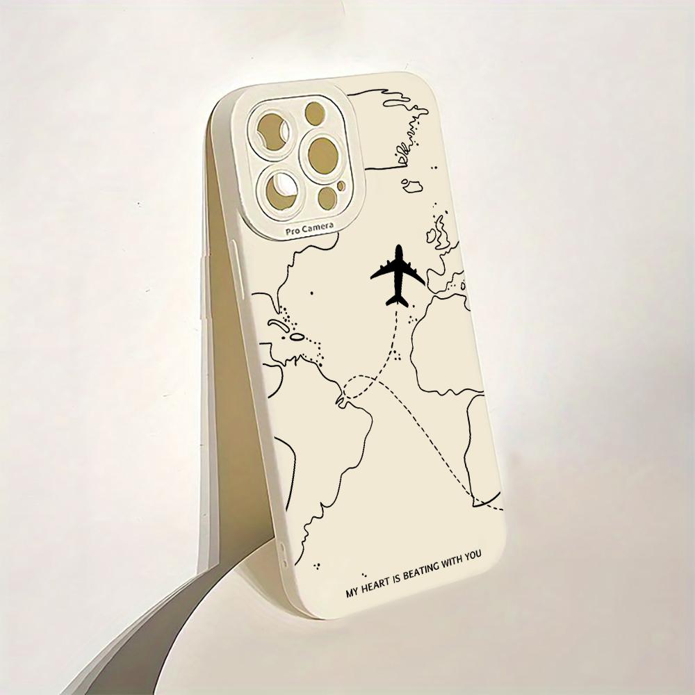 Travel Pattern Phone Case For iPhone 12 17 16 15 14 13 11 Pro Max For iPhone 7 8 16 15 14 Plus XS XR Shockproof Protective Funda