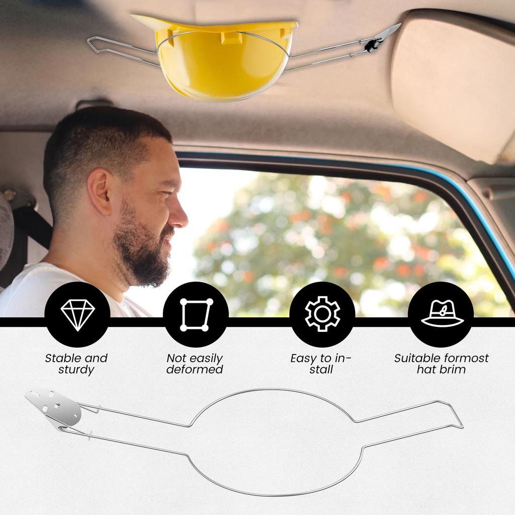 Edelstahl Auto Cowboyhut-Halter für LKW, schwere Ausführung, multifunktional, mit eingebauter Feder