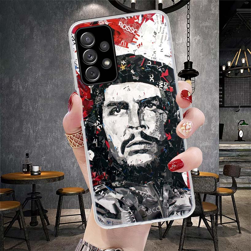 Che Guevara Cigarett Phone Case For Samsung Galaxy A12 A22 A32 A52 A72 A02S A51 A50S A71 A70 A31 A20S Note 20 Ultra S10 A10S Gal