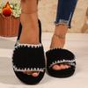 Fashion 2026 women's new autumn /winter home wearing cotton slippers for indoor outdoor use thick soled warm non slip cotton slippers